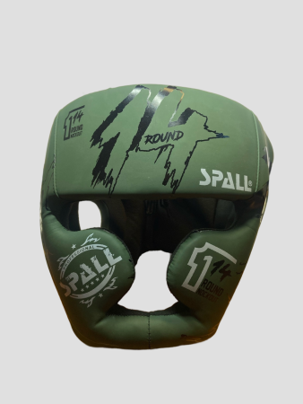 Шлем Full Face зеленый SPALL PRO ROUND NOCKOUT