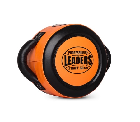 Подушка тренерская LEADERS SMALL ORANGE (ONE, кожа, черный/оранжевый)