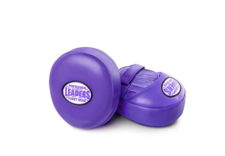 Лапы тренерские LEADERS MID-AIR PURPLE (ONE, кожа, фиолетовый)
